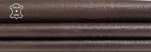 Marron crocodile imprimé - marron,