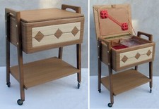 TRAVAILLEUSE 70' - BOITE A COUTURE - MERCERIE - BRODERIE