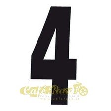 Numéro 4 Noir Tableau Porte-Nombre Carénage cafe racer Traqueur scrambler