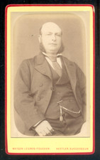 CDV Nestler à Paris, un homme pose, Vintage print c.1885