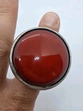 UBU PARIS / Bijoux grosse bague réglable cabochon rouge