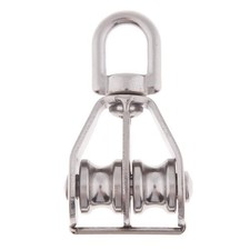 Poulie double pivotante en