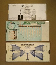 Lot Abaque curseur Règle a