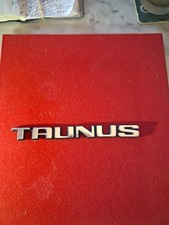 FORD TAUNUS sigle emblème monogramme insigne logo badge coffre hayon en ALU