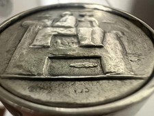 Rouge Salvatore Fiume Sablier Avec Médaille Pièce Jeton Cheval Argent 800