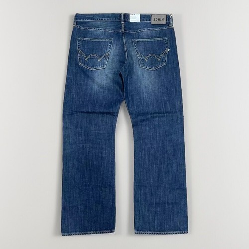 Edwin regular dark - edwin, blue