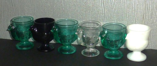 Coquetiers vintage verre - 6,