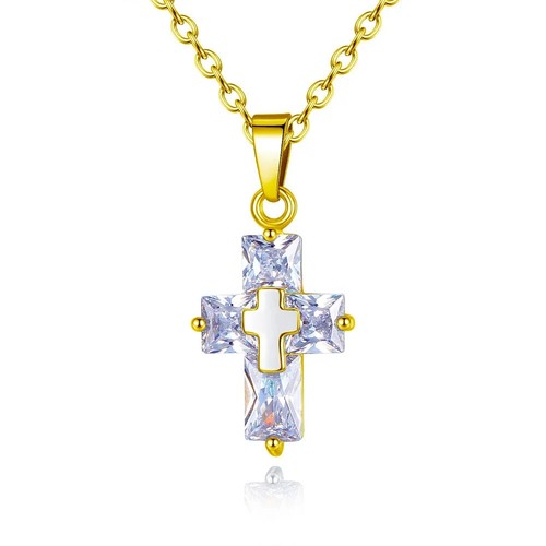 Collier croix religion - , chaîne