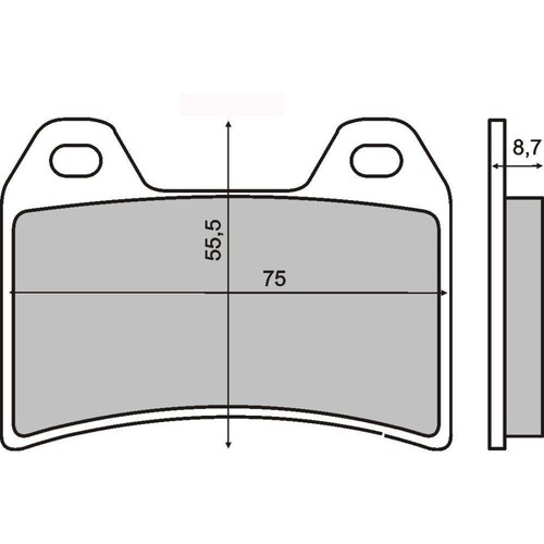 Plaquettes frein avant moto - avant,