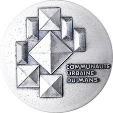 [#1502689] France, Medal, Communauté urbaine du Mans, Silvered bronze, Pichard, 