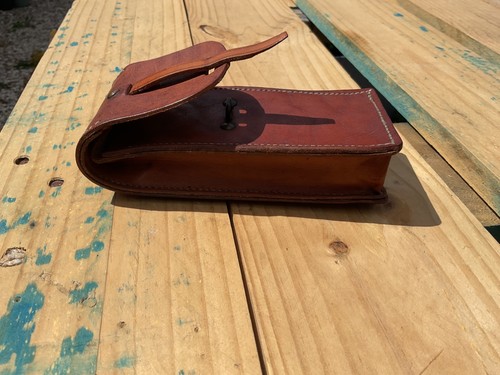 Pochette cuir fauve entretien - fauve,