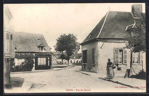 Cpa palis vue centre 1905 - palis,,
