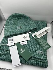 Bonnet et écharpe Lacoste vert
