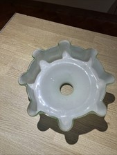 Ancien Plafonnier Opaline Vert