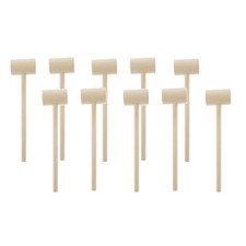 10 Pièces Mini En Bois Marteau Balle Jouet Livres Remplacement Maillets De