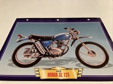 Honda SL125 1973 125 SL fiche carte moto passion collection Atlas 125SL