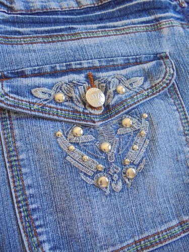 Jean denim bleu tendance