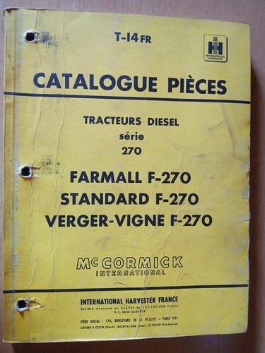 Cormick tracteur 270 - ,