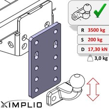 Plaque de réglage en hauteur