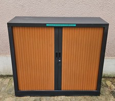 2 armoires bureau à rideaux