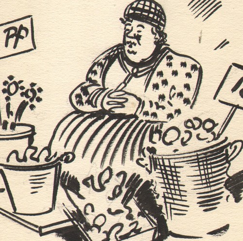 1934 dessin original - original, la