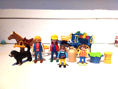 Playmobil calèche personnages - playmobil,