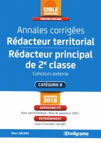 Annales corrigées rédacteur