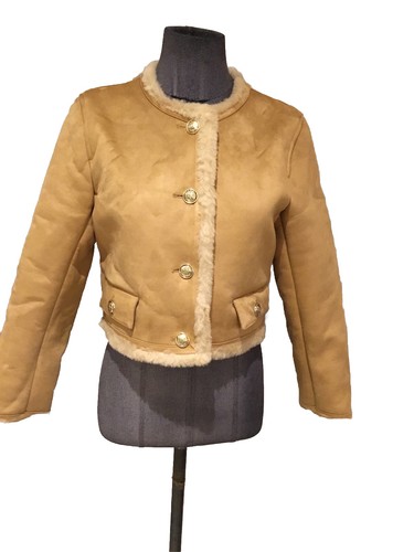 Superbe blouson camel fausse - superbe,
