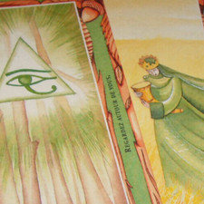 Ancien oracle très grand format de cartes divinatoires style tarot