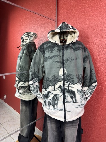 Veste polaire loup - , forêt