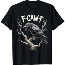 F-CAW-F Crow Raven On Branch