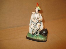 ancien encrier en porcelaine de vieux Paris musicien XIX ème