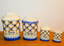 VINTAGE 4 boite POT à epices