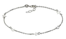 Chaîne de pied en argent sterling 925 F F F Fusschain 925/- Sterling Silver 2...