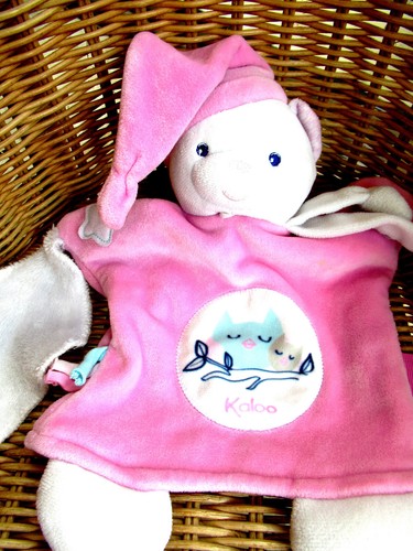 Doudou plat kaloo - plat, ours