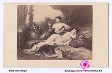 AFRIQUE DU NORD, MOYEN-ORIENT, NARGUILÉ, CHICHA, FEMME NUES, CDV -Z43