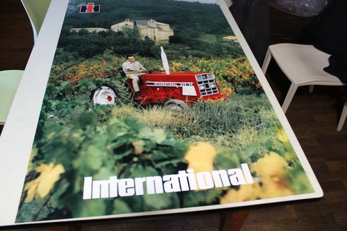 Affiche publicitaire tracteur - publicitaire,