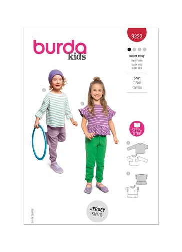 Burda 9223 enfant shirt - 9223,