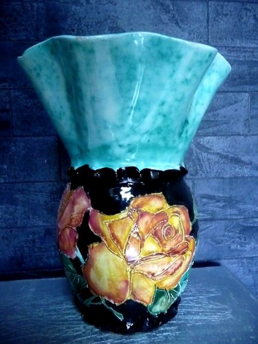 Vase vintage ceramique - vase, signee