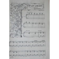Petit Air Ancien Pour Le Piano Par Hansen + "Peut être" mélodie de Saint Saens