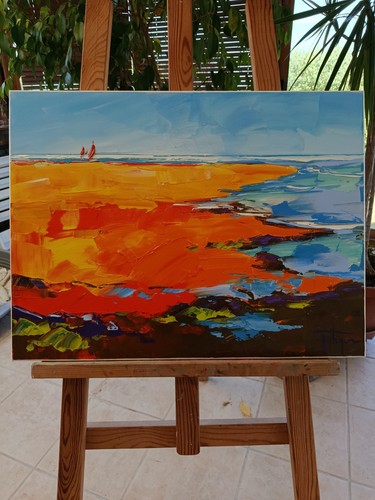 Tableau paysage olivier - paysage, d'olivier