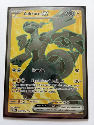 Carte pokémon zekrom - zekrom, ex