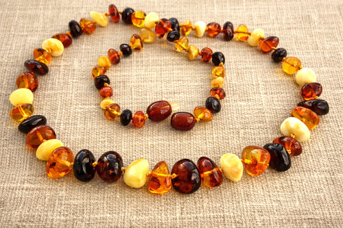 Collier ambre naturel - naturel, de