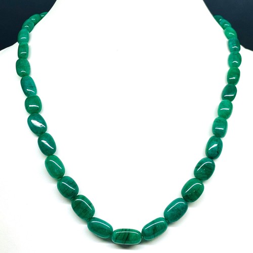 7cm simple strand - strand, Émeraude