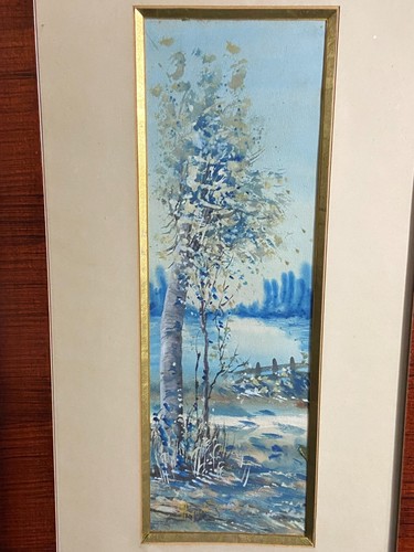 Grande aquarelle début xxe - grande,
