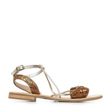 Sandales Nu Pieds Les Tropéziennes by M Belarbi femme Hiromak Léopard Cuir A