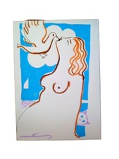 MARTINERY Grand dessin Feutres Nu Style Matisse