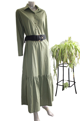 Robe longue coton lin - +,