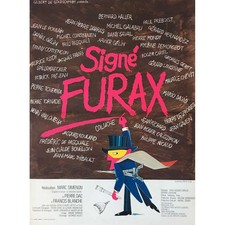 SIGNE FURAX Affiche de film 40x60 cm -  1981 - Pierre Tchernia, Marc Simenon