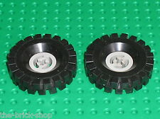 Roues LEGO Espace TECHNIC tyre 17x43 ref 3634 + Wheel OldGray / Set 948 6926 ..